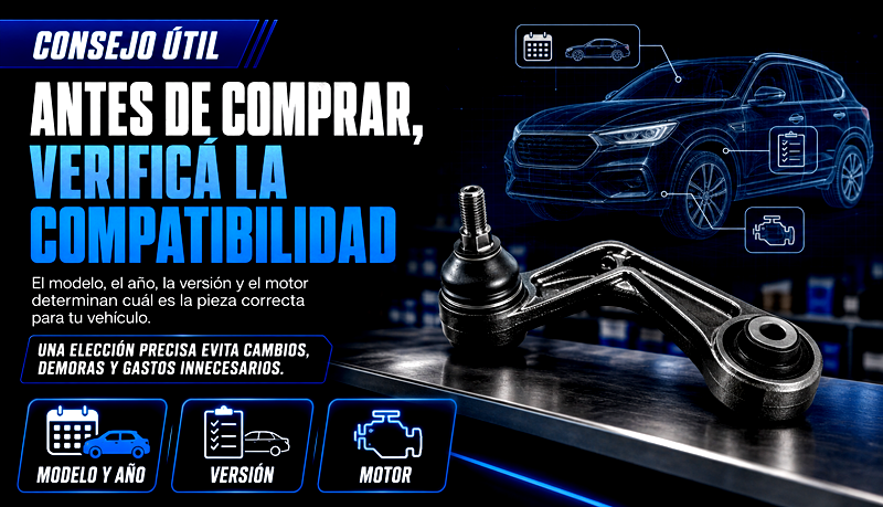 Consejo para verificar la compatibilidad de las autopartes